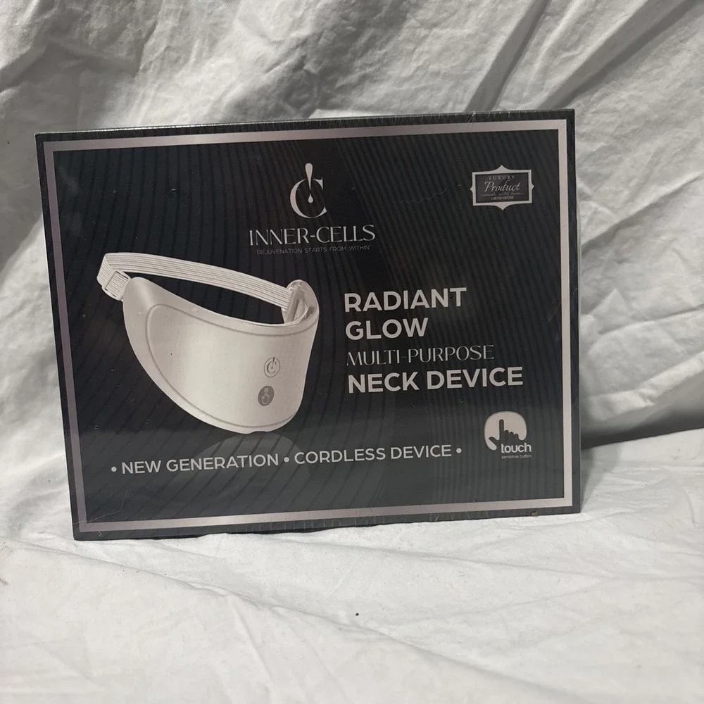 Inner-Cells Radiant Glow Multi Purpose Neck Device Cordless Touch White Neck